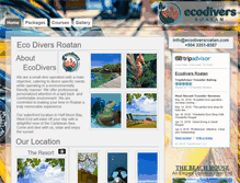 Tablet Screenshot of ecodiversroatan.com
